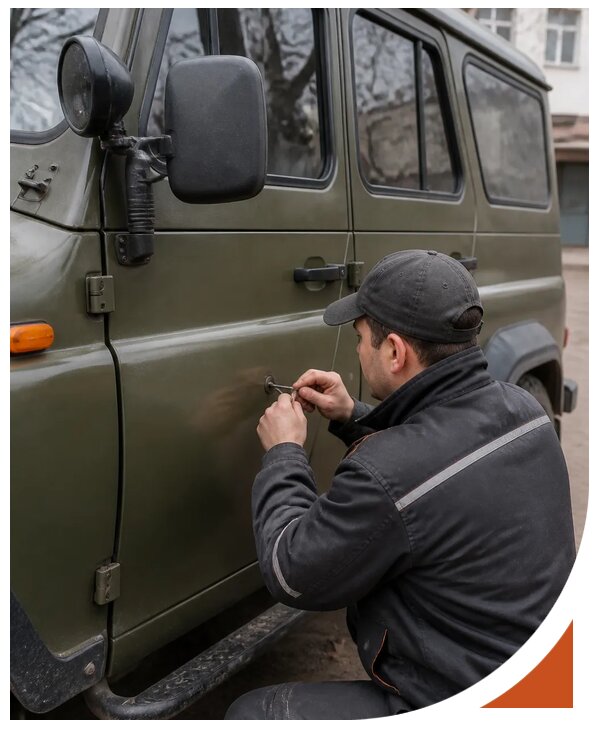 Профессиональное вскрытие автомобиля УАЗ без повреждений в Красноуфимске